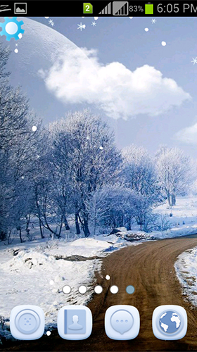 Winter snowfall by AppQueen Inc. - scaricare Paesaggio sfondi animati per Android di cellulare gratuitamente.