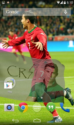 3D Cristiano Ronaldo - scaricare La gente sfondi animati per Android di cellulare gratuitamente.