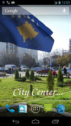 3D flag Kosova - scaricare  sfondi animati per Android di cellulare gratuitamente.