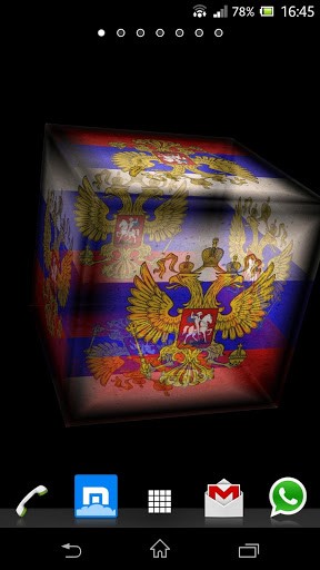 Scarica gratis sfondi animati 3D flag of Russia per telefoni di Android e tablet.