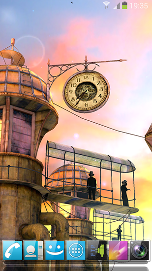 Scarica gratis sfondi animati 3D Steampunk travel pro per telefoni di Android e tablet.