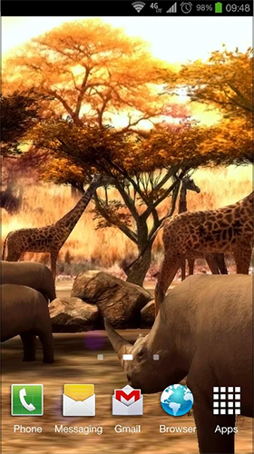 Scaricare Africa 3D — sfondi animati gratuiti per l'Android su un Desktop. 