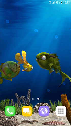 Scaricare Aquarium fish 3D by BlackBird Wallpapers — sfondi animati gratuiti per l'Android su un Desktop. 