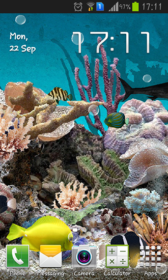 Aquarium 3D - scaricare sfondi animati per Android 1 di cellulare gratuitamente.
