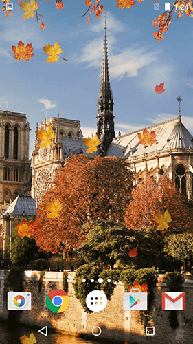 Scarica gratis sfondi animati Autumn in Paris per telefoni di Android e tablet.