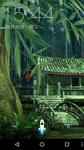 Scaricare Bamboo house 3D — sfondi animati gratuiti per l'Android su un Desktop. 