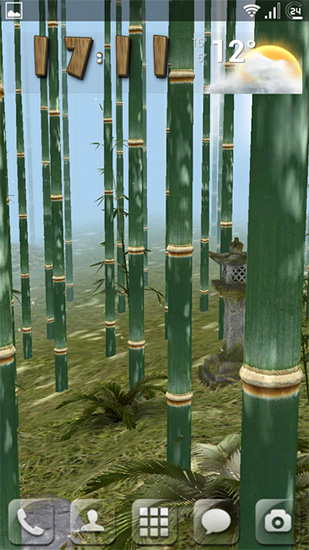 Bamboo grove 3D - scaricare Paesaggio sfondi animati per Android di cellulare gratuitamente.