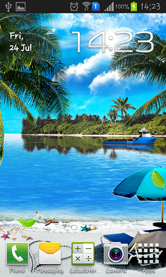 Beach by Amax lwps - scaricare sfondi animati per Android 4.4 di cellulare gratuitamente.