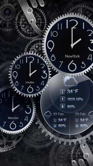 Scaricare Black Clock — sfondi animati gratuiti per l'Android su un Desktop. 