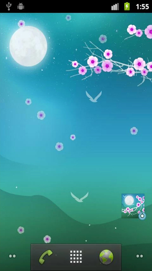 Scaricare Blooming Night — sfondi animati gratuiti per l'Android su un Desktop. 