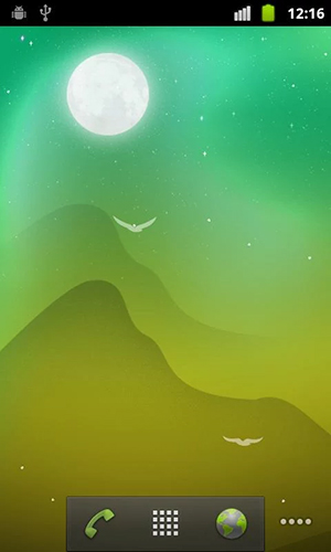 Scaricare Blooming night — sfondi animati gratuiti per l'Android su un Desktop. 