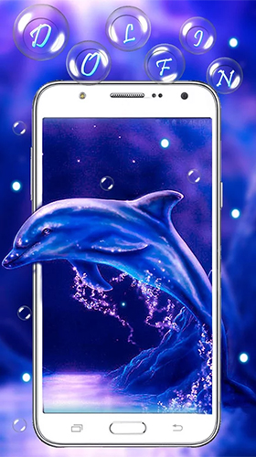 Scaricare Blue dolphin by Live Wallpaper Workshop — sfondi animati gratuiti per l'Android su un Desktop. 