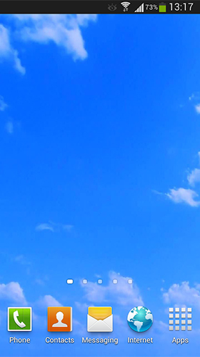 Scaricare Blue sky — sfondi animati gratuiti per l'Android su un Desktop. 