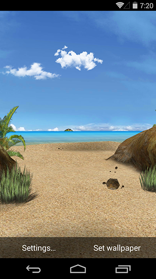 Blue sea 3D - scaricare sfondi animati per Android 2.0 di cellulare gratuitamente.