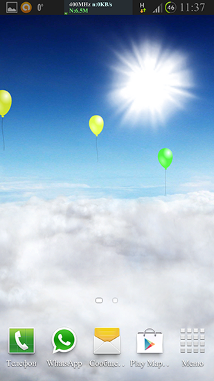 Blue skies - scaricare Paesaggio sfondi animati per Android di cellulare gratuitamente.