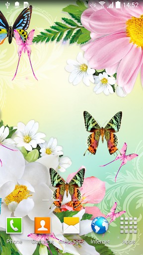 Scarica gratis sfondi animati Butterflies per telefoni di Android e tablet.