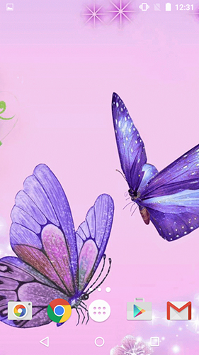 Scaricare Butterfly by Fun Live Wallpapers — sfondi animati gratuiti per l'Android su un Desktop. 