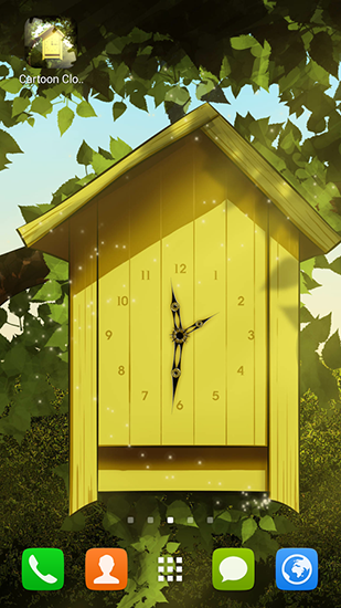 Cartoon clock - scaricare Con orologio sfondi animati per Android di cellulare gratuitamente.