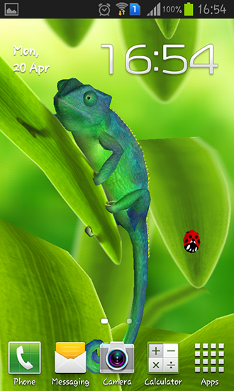 Scarica gratis sfondi animati Chameleon 3D per telefoni di Android e tablet.