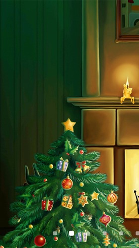 Scaricare Christmas fireplace by Amax LWPS — sfondi animati gratuiti per l'Android su un Desktop. 