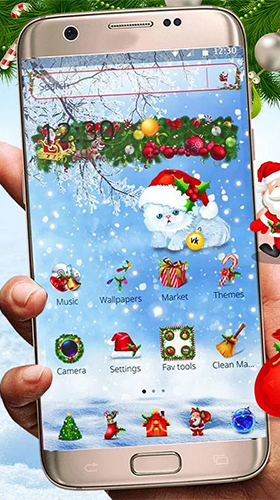 Scaricare Christmas Santa — sfondi animati gratuiti per l'Android su un Desktop. 