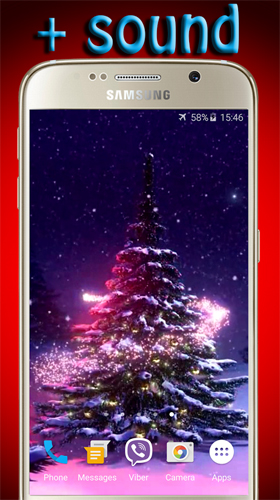 Scaricare Christmas tree by Pro LWP — sfondi animati gratuiti per l'Android su un Desktop. 