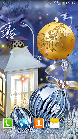 Christmas balls - scaricare Vacanze sfondi animati per Android di cellulare gratuitamente.