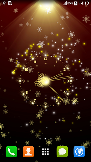 Christmas clock - scaricare sfondi animati per Android 4.4.4 di cellulare gratuitamente.