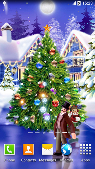 Christmas ice rink - scaricare sfondi animati per Android di cellulare gratuitamente.