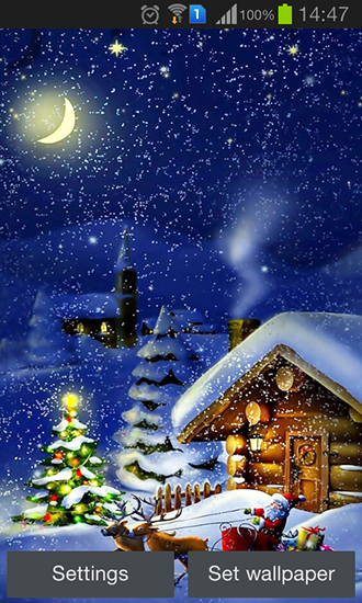 Christmas night by Jango lwp studio - scaricare Vacanze sfondi animati per Android di cellulare gratuitamente.
