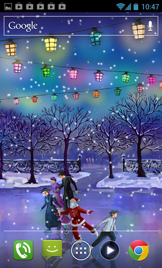 Christmas rink - scaricare sfondi animati per Android 2.0 di cellulare gratuitamente.