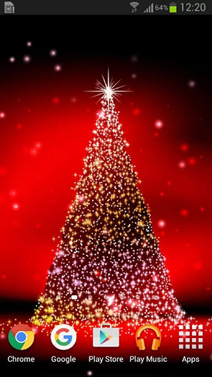 Christmas trees - scaricare Vacanze sfondi animati per Android di cellulare gratuitamente.