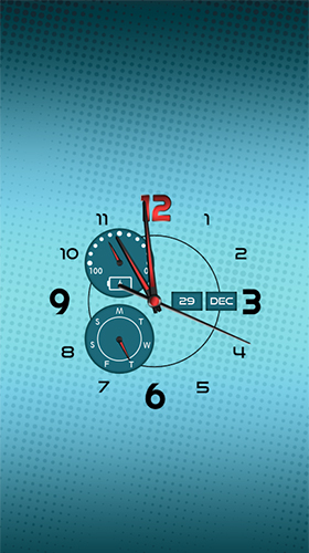 Scaricare Clock: real time — sfondi animati gratuiti per l'Android su un Desktop. 