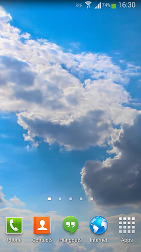 Clouds HD 5 - scaricare Paesaggio sfondi animati per Android di cellulare gratuitamente.