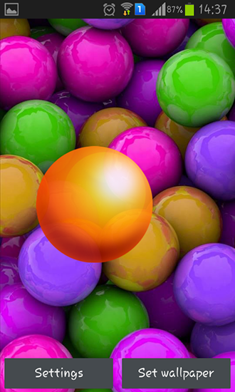 Colorful balls - scaricare sfondi animati per Android 1.5 di cellulare gratuitamente.