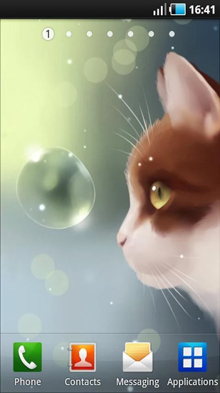 Scaricare Curious Cat — sfondi animati gratuiti per l'Android su un Desktop. 