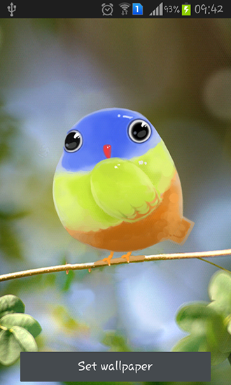 Cute bird - scaricare sfondi animati per Android 5.0 di cellulare gratuitamente.