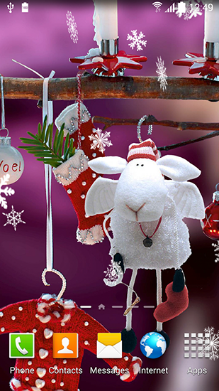 Scarica gratis sfondi animati Cute Christmas per telefoni di Android e tablet.