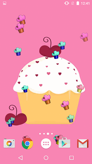 Scarica gratis sfondi animati Cute cupcakes per telefoni di Android e tablet.