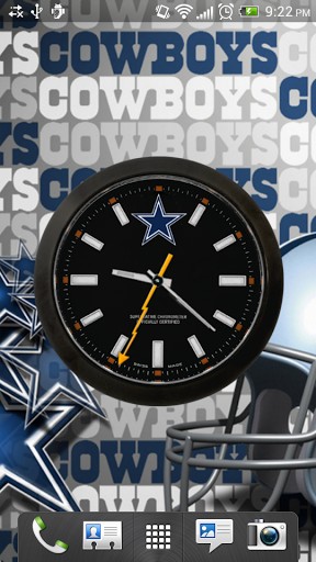 Dallas Cowboys: Watch - scaricare Con orologio sfondi animati per Android di cellulare gratuitamente.