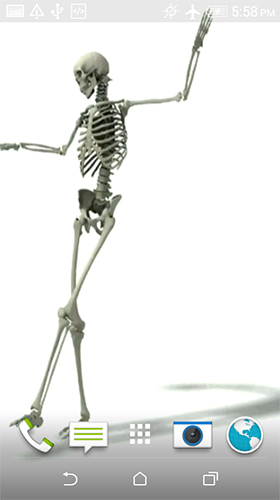Scaricare Dancing skeleton — sfondi animati gratuiti per l'Android su un Desktop. 