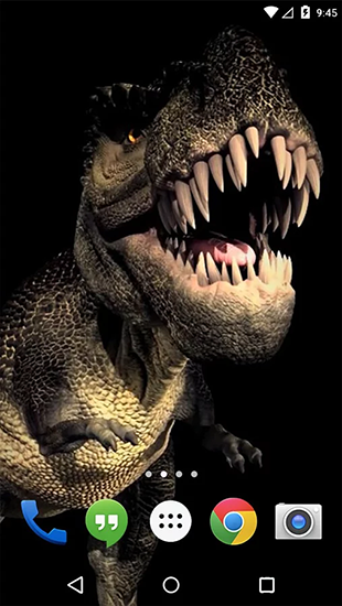 Scarica gratis sfondi animati Dino T-Rex 3D per telefoni di Android e tablet.