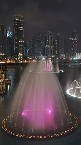 Scaricare Dubai fountain — sfondi animati gratuiti per l'Android su un Desktop. 