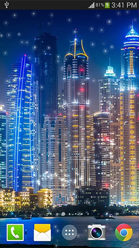 Scaricare Dubai night by live wallpaper HongKong — sfondi animati gratuiti per l'Android su un Desktop. 