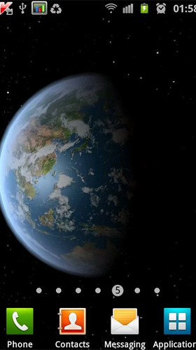Scaricare Earth HD free edition — sfondi animati gratuiti per l'Android su un Desktop. 