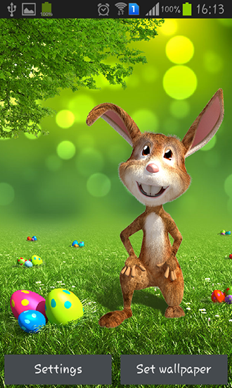 Scarica gratis sfondi animati Easter bunny per telefoni di Android e tablet.