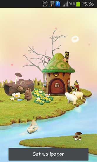 Scarica gratis sfondi animati Fairy house per telefoni di Android e tablet.