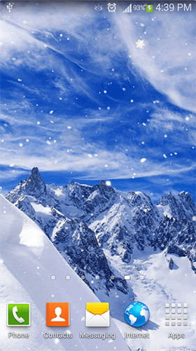Scaricare Falling snow — sfondi animati gratuiti per l'Android su un Desktop. 