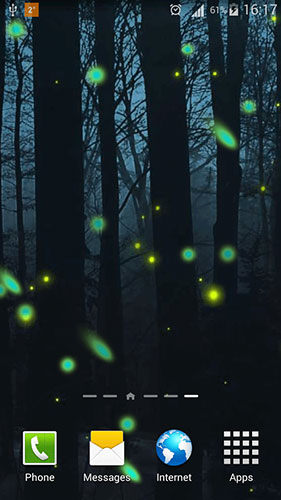 Scaricare Fireflies by Phoenix Live Wallpapers — sfondi animati gratuiti per l'Android su un Desktop. 