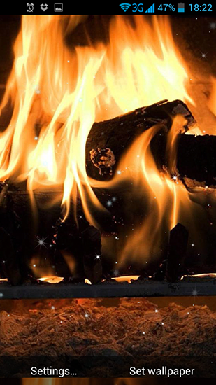 Fireplace - scaricare sfondi animati per Android 4.0.2 di cellulare gratuitamente.